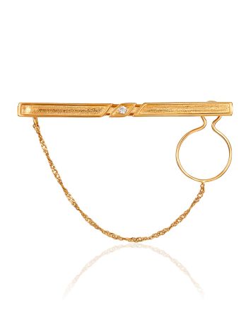 Elagent Tie Clip With Crystal, image 