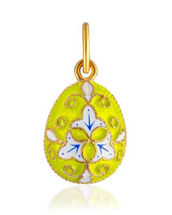 Bright Enamel Egg Pendant The Romanov, image 