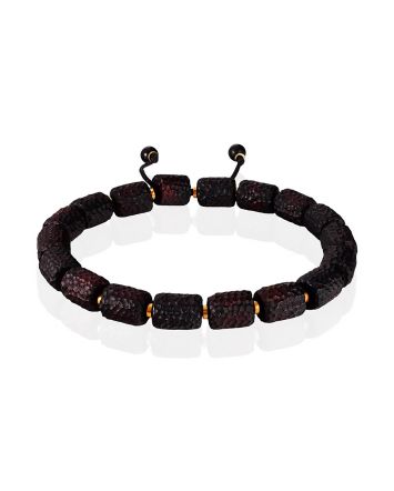 Textured Amber Slider Bracelet, image 