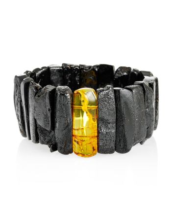 Fabulous One-Of-A-Kind Amber Bracelet With Insect Insertion, image 