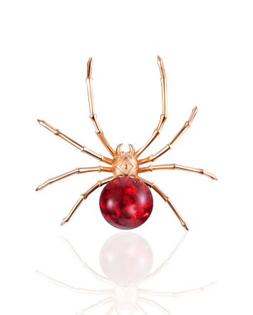 Amber Spider Pendant, image 