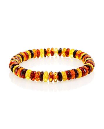 Multicolor Amber Beaded Designer Bracelet The Prague, image 