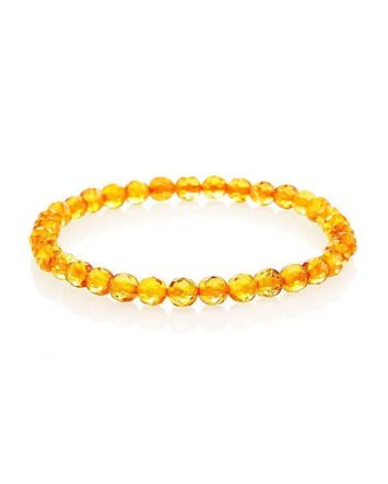 Faceted Amber Beaded Bracelet The Prague, image 