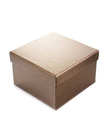 Bronze Color Cardboard Gift Box, image 