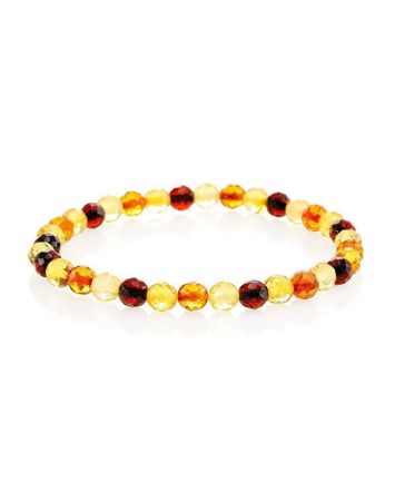 Multicolor Amber Stretch Bracelet The Prague, image 