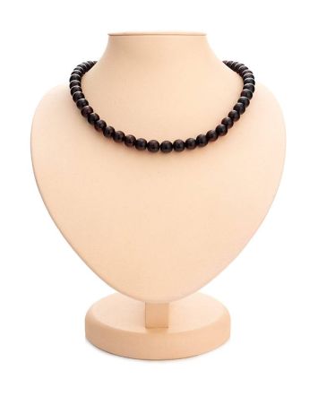 Cherry Amber Ball Beaded Necklace, image 