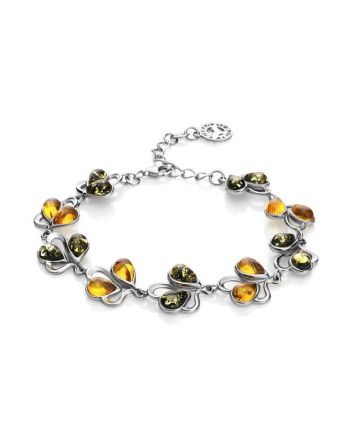 Amber Bracelet In Sterling Silver The Lily Of The Valley, image 
