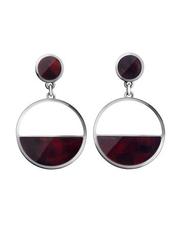 Drop Amber Earrings In Sterling Silver The Monaco, image 