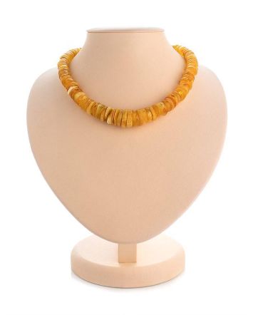 Motley Amber Beaded Necklace, image 