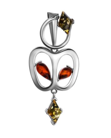 Sweet Amber Apple Pendant In Sterling Silver The Confiture, image 