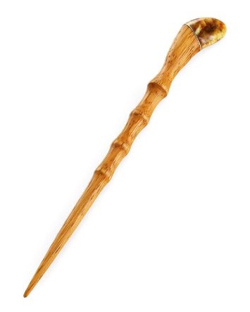Wooden Hair Stick With Amber, image 