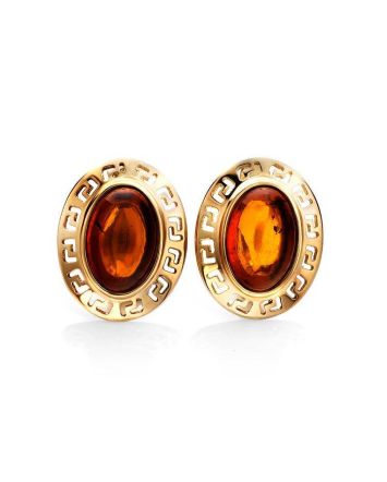 Amber Earrings In Gold-Plated Silver The Ellas, image 