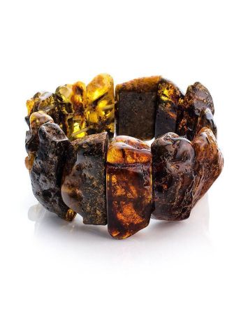 Natural Cognac Amber Bracelet The Volcano, image 