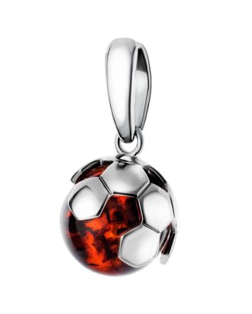 Amazing Silver Pendant With Cherry Amber The League, image 