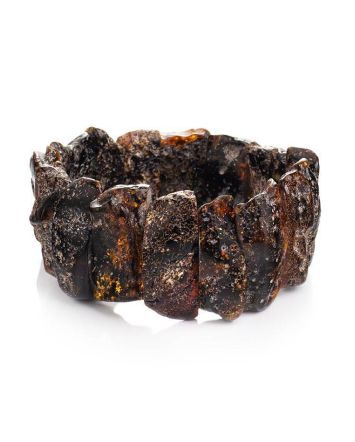 Black Amber Stretch Bracelet The Volcano, image 