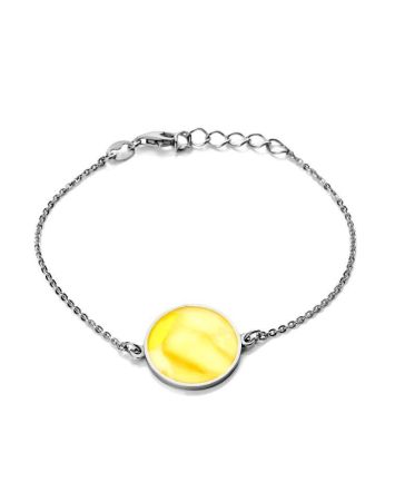 Chain Amber Bracelet In Sterling Silver The Monaco, image 