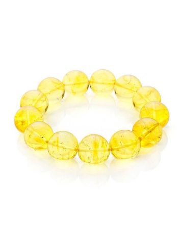 Lemon Amber Beaded Bracelet The Jupiter, image 