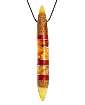 Bar Amber Pendant With Wood The Indonesia, image 