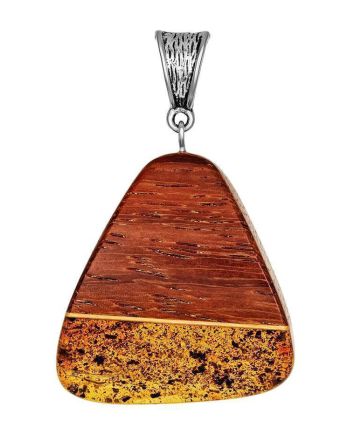 Brazilwood Pendant With Lemon Amber The Indonesia, image 