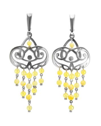Amber Earrings In Sterling Silver The Siesta, image 