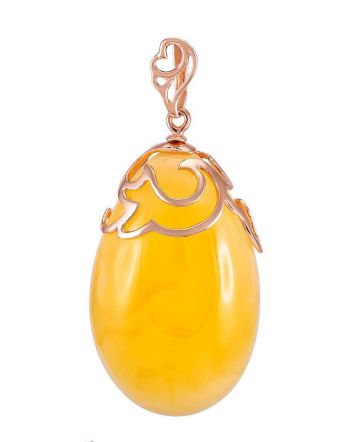 Amber Pendant In Gold The Cascade, image 