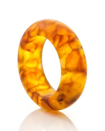 Mat Amber Band Ring The Magma, image 