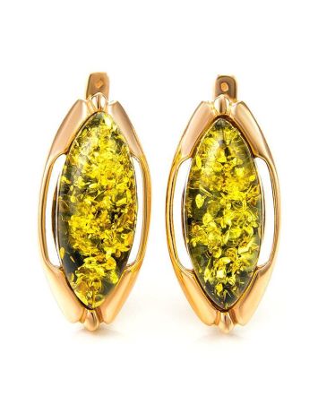 Amber Earrings In Gold-Plated Silver The Ballade, image 