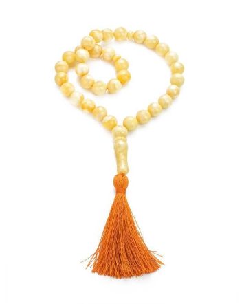 Muslim 33 Honey Amber Prayer Beads, image 