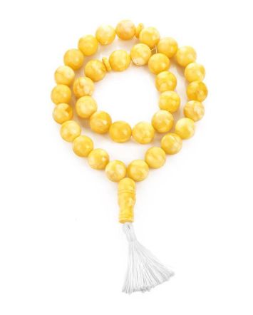 Muslim 33 Honey Amber Prayer Beads, image 