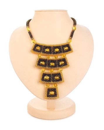 Multicolor Amber Necklace With Glass Beads The Fable, image 