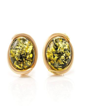 Amber Earrings In Gold-Plated Silver The Strauss, image 