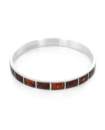 Cherry Amber Bracelet In Sterling Silver The London, image 