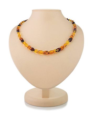 Multicolor Amber Beaded Necklace, image 