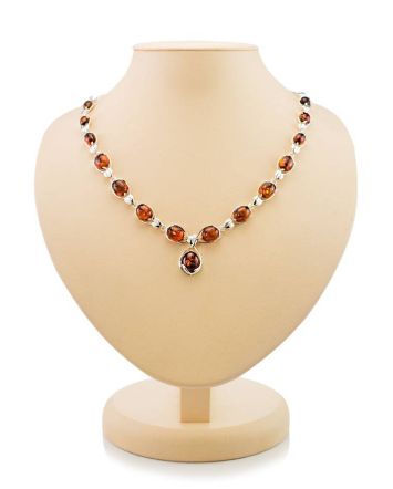 Amber Necklace In Sterling Silver The Selena, image 