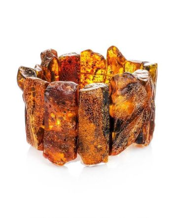 Raw Amber Bracelet The Volcano, image 