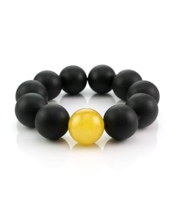 Black Amber Bracelet The Cuba, image 