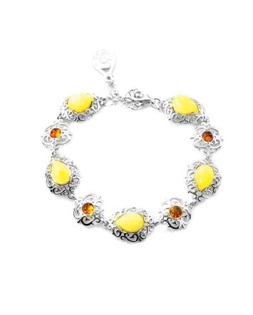 Amber Bracelet In Sterling Silver The Luxor, image 