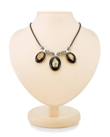 Multicolor Amber Necklace In Sterling Silver The Panther, image 
