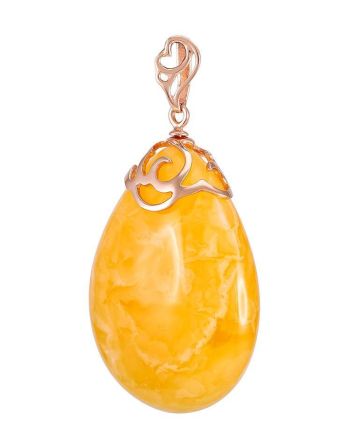 Amber Pendant In Gold The Cascade, image 