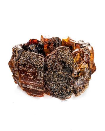 Raw Amber Bracelet The Volcano, image 