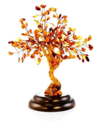 Multicolor Amber Decorative Money Tree, image 
