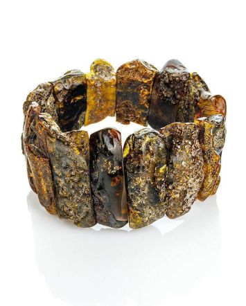 Cognac Amber Bracelet The Volcano, image 