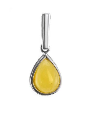 Honey Amber Pendant In Sterling Silver The Fiori, image 