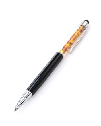 Designer Pen With Natural Amber, image 