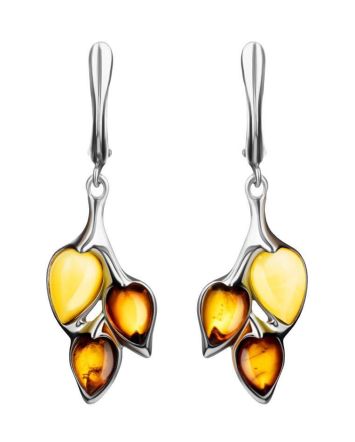 Amber Earrings In Sterling Silver The Verbena, image 