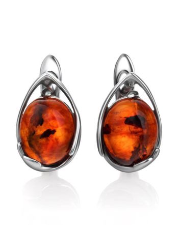 Amber Earrings In Sterling Silver The Selena, image 