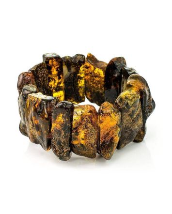 Raw Amber Beaded Bracelet The Volcano, image 