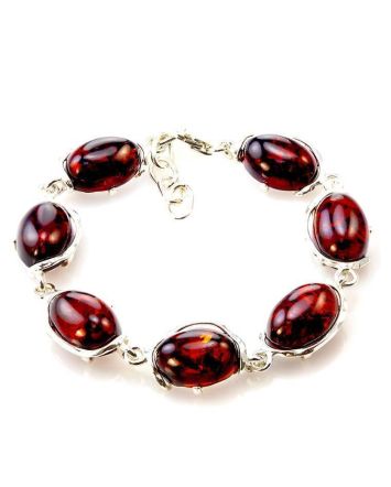 Link Amber Bracelet In Sterling Silver The Vivaldi, image 