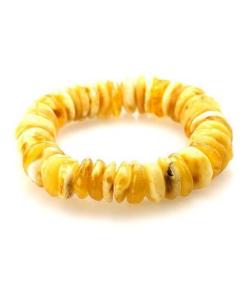 Honey Amber Designer Stretch Bracelet, image 