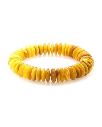 Honey Amber Designer Stretch Bracelet The Prague, image 